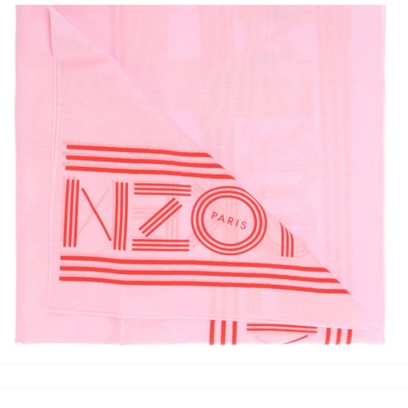 Scarf Kenzo Paris NWT Flamingo Pink - Picture 3 of 6